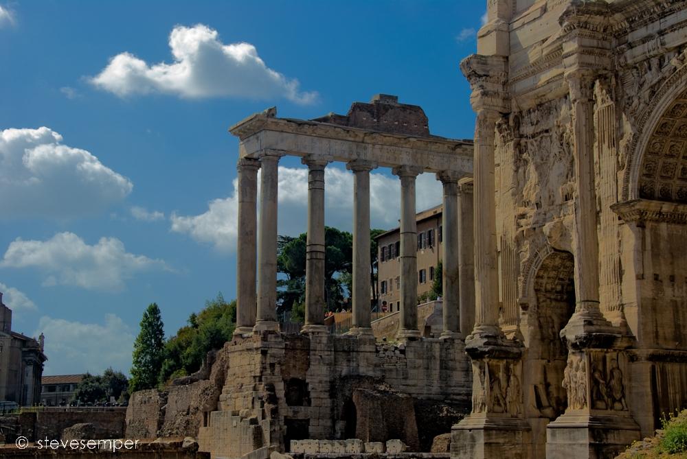 Rome Forum Italy Temple of  Saturn